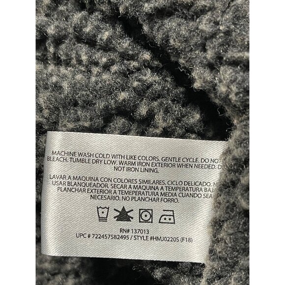 Woolrich Drifter Chore Jacket Gray Sherpa Lined Cotton Shell Men XXL Vintage 90s - Picture 8 of 11